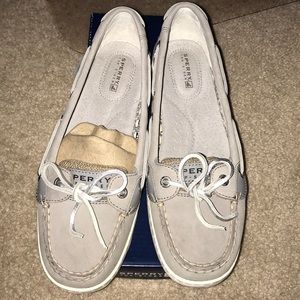 Brand new in box angelfish grey sperry shoes!